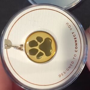 Alex and Ani 925 Sterling Silver Paw Print Charm NWT